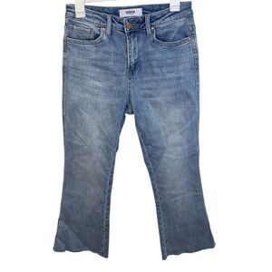 MICA Los Angeles Cropped Raw Hem Denim Jeans